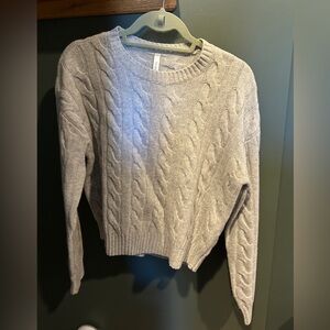 The Group By Babaton Cableknit Cropped Sweater